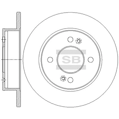 SD1147 HIQ Тормозной диск (фото 1)