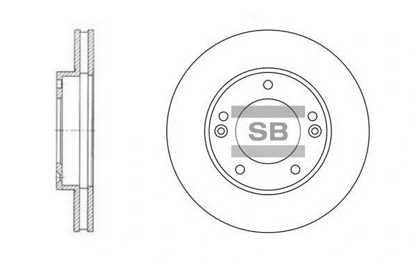 SD2026 HIQ Тормозной диск (фото 1)