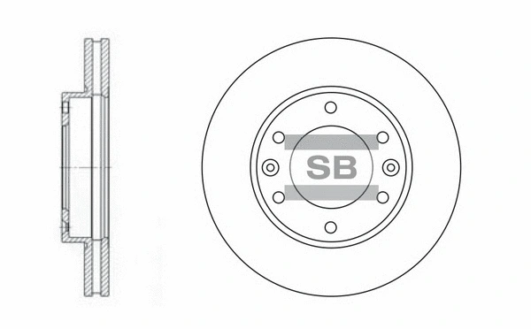 SD2030 HIQ Тормозной диск (фото 1)