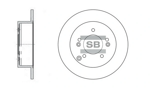 SD2034 HIQ Тормозной диск (фото 1)