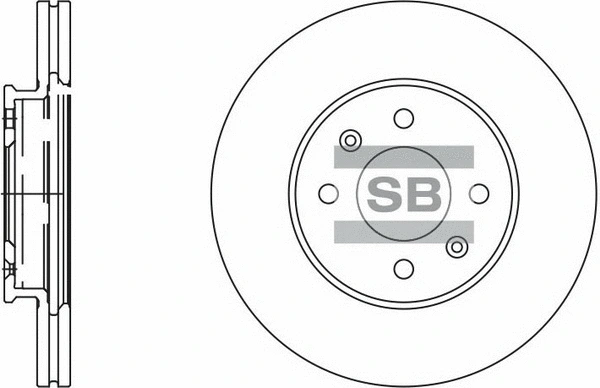 SD2039 HIQ Тормозной диск (фото 1)