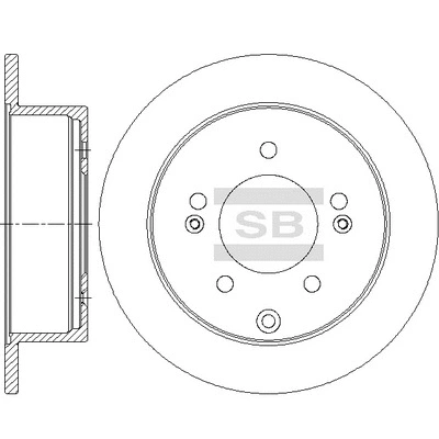 SD2042 HIQ Тормозной диск (фото 1)