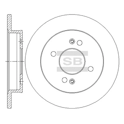 SD2045 HIQ Тормозной диск (фото 1)