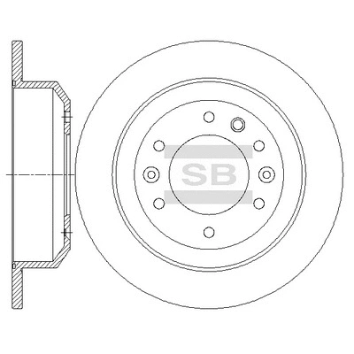 SD2047 HIQ Тормозной диск (фото 1)