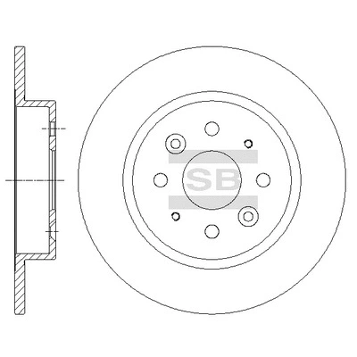SD2049 HIQ Тормозной диск (фото 1)