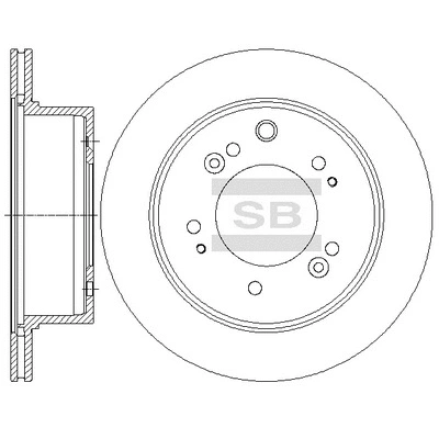 SD2056 HIQ Тормозной диск (фото 1)