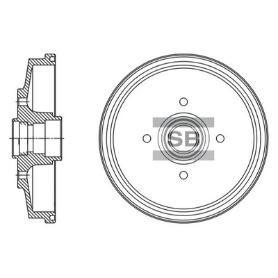 SD2061 HIQ Тормозной диск (фото 1)