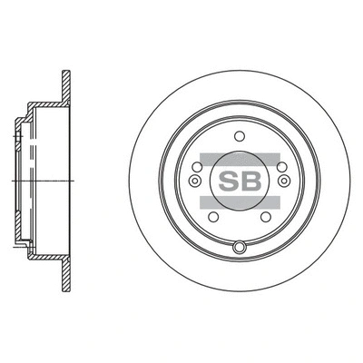 SD2064 HIQ Тормозной диск (фото 1)