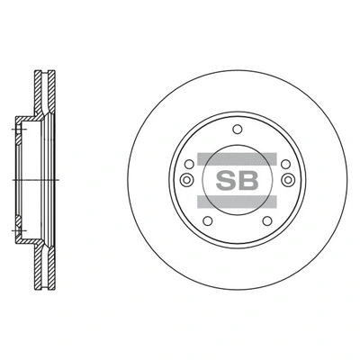 SD2067 HIQ Тормозной диск (фото 1)