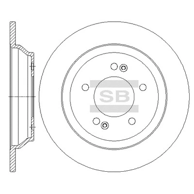 SD2068 HIQ Тормозной диск (фото 1)