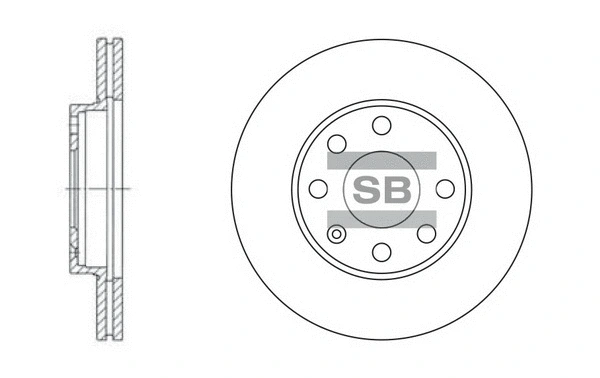 SD3004 HIQ Тормозной диск (фото 1)