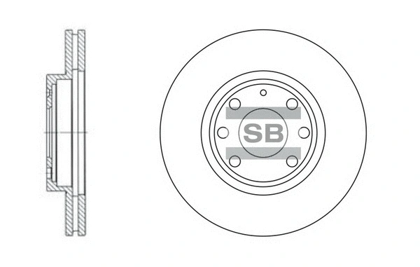 SD3012 HIQ Тормозной диск (фото 1)