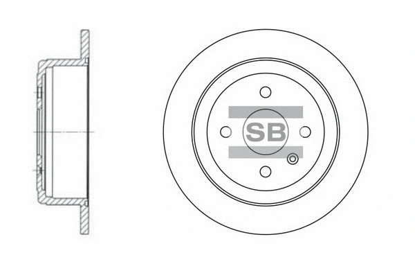 SD3013 HIQ Тормозной диск (фото 1)