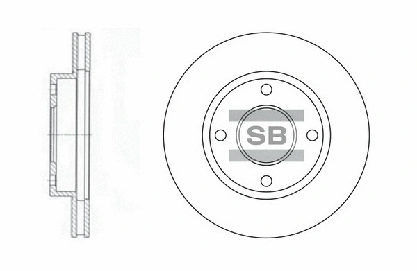SD3027 HIQ Тормозной диск (фото 1)