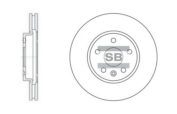 SD3031 HIQ Тормозной диск (фото 1)