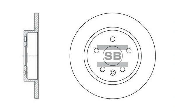 SD3032 HIQ Тормозной диск (фото 1)