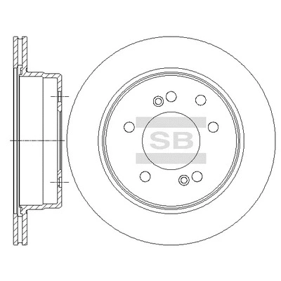 SD3043 HIQ Тормозной диск (фото 1)