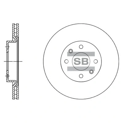 SD3061 HIQ Тормозной диск (фото 1)