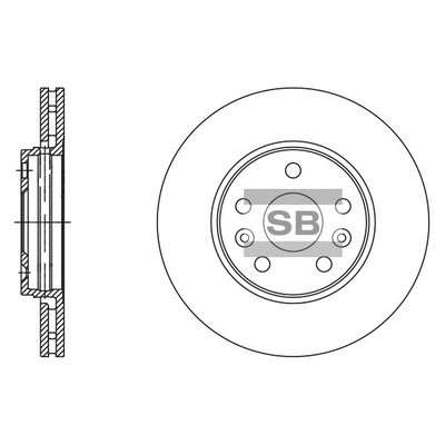 SD3062 HIQ Тормозной диск (фото 1)