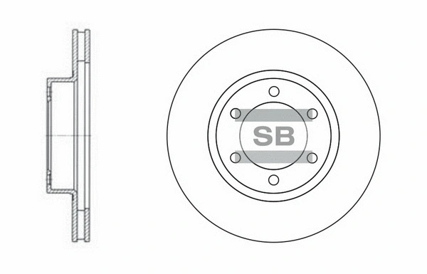 SD4004 HIQ Тормозной диск (фото 1)