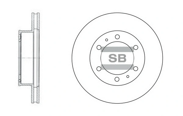 SD4011 HIQ Тормозной диск (фото 1)