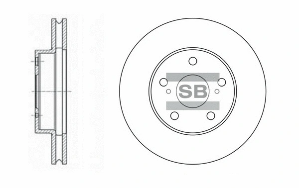 SD4014 HIQ Тормозной диск (фото 1)