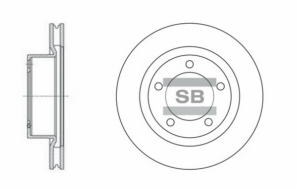 SD4017 HIQ Тормозной диск (фото 1)