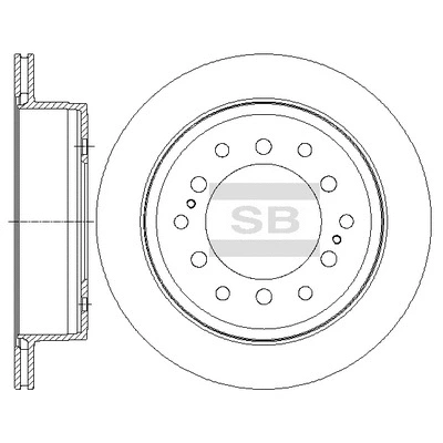 SD4027 HIQ Тормозной диск (фото 1)