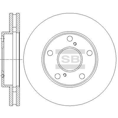 SD4031 HIQ Тормозной диск (фото 1)