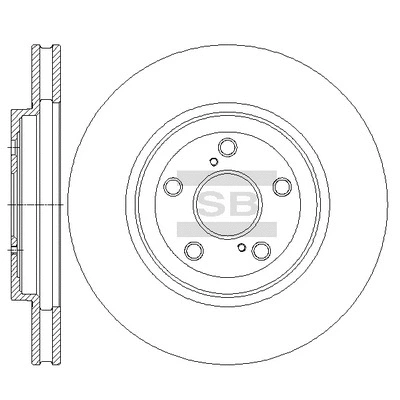 SD4033 HIQ Тормозной диск (фото 1)