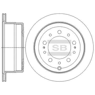 SD4036 HIQ Тормозной диск (фото 1)