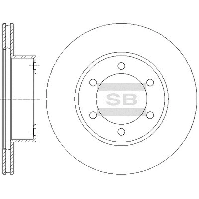 SD4038 HIQ Тормозной диск (фото 1)