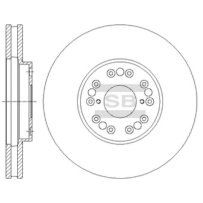 SD4040 HIQ Тормозной диск (фото 1)