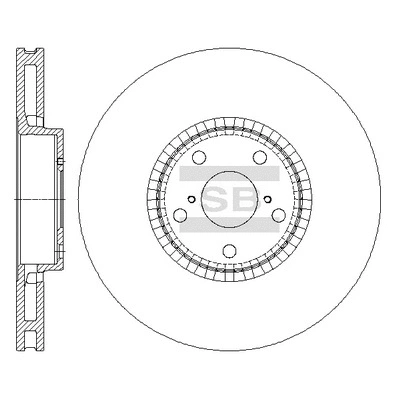 SD4068 HIQ Тормозной диск (фото 1)
