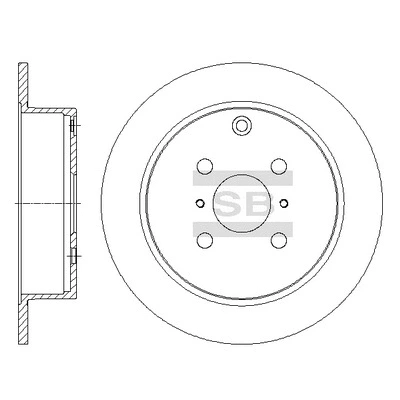 SD4073 HIQ Тормозной диск (фото 1)