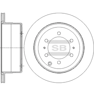 SD4075 HIQ Тормозной диск (фото 1)