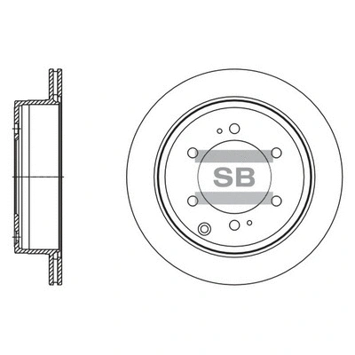SD4076 HIQ Тормозной диск (фото 1)