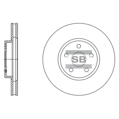 SD4077 HIQ Тормозной диск (фото 1)
