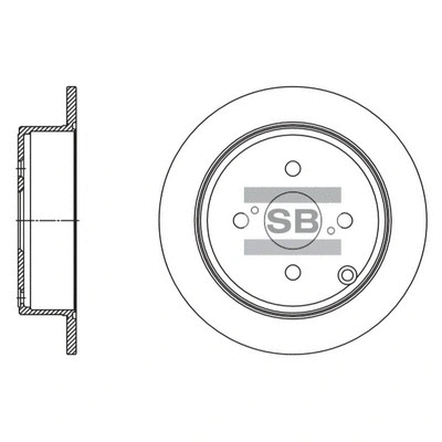 SD4092 HIQ Тормозной диск (фото 1)