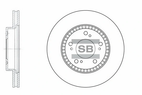 SD4101 HIQ Тормозной диск (фото 1)