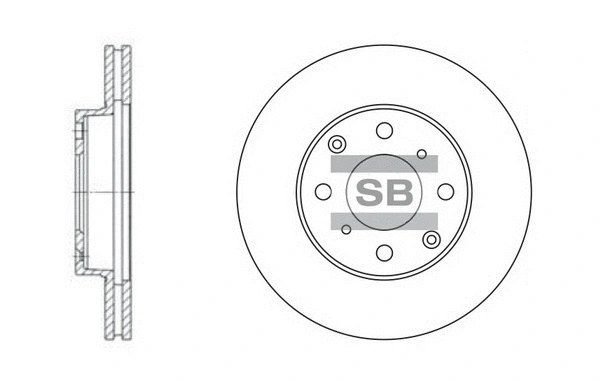 SD4104 HIQ Тормозной диск (фото 1)