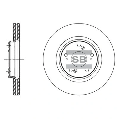 SD4112 HIQ Тормозной диск (фото 1)