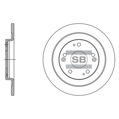 SD4115 HIQ Тормозной диск (фото 1)