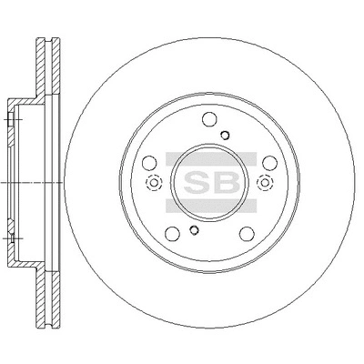 SD4125 HIQ Тормозной диск (фото 1)