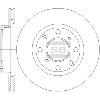 SD4131 HIQ Тормозной диск (фото 1)