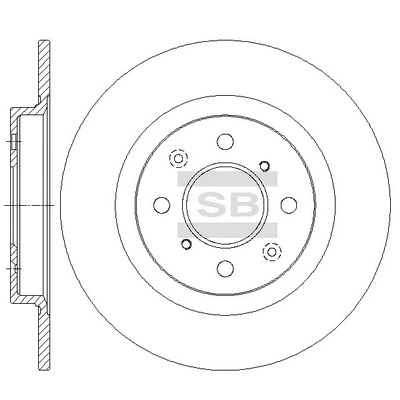 SD4134 HIQ Тормозной диск (фото 1)