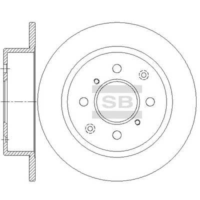 SD4138 HIQ Тормозной диск (фото 1)