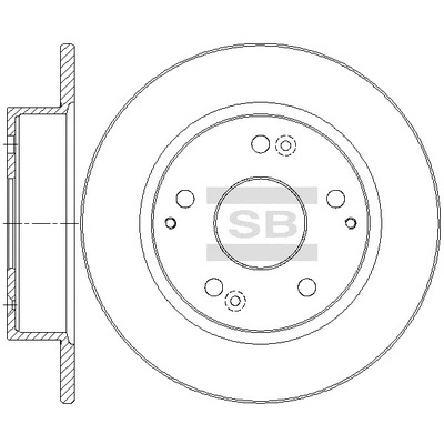 SD4140 HIQ Тормозной диск (фото 1)