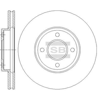SD4235 HIQ Тормозной диск (фото 1)
