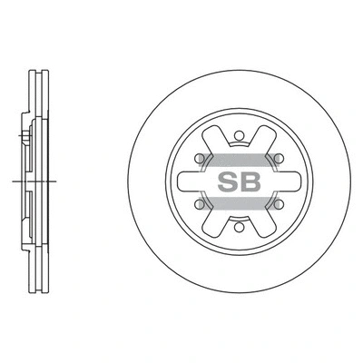 SD4242 HIQ Тормозной диск (фото 1)